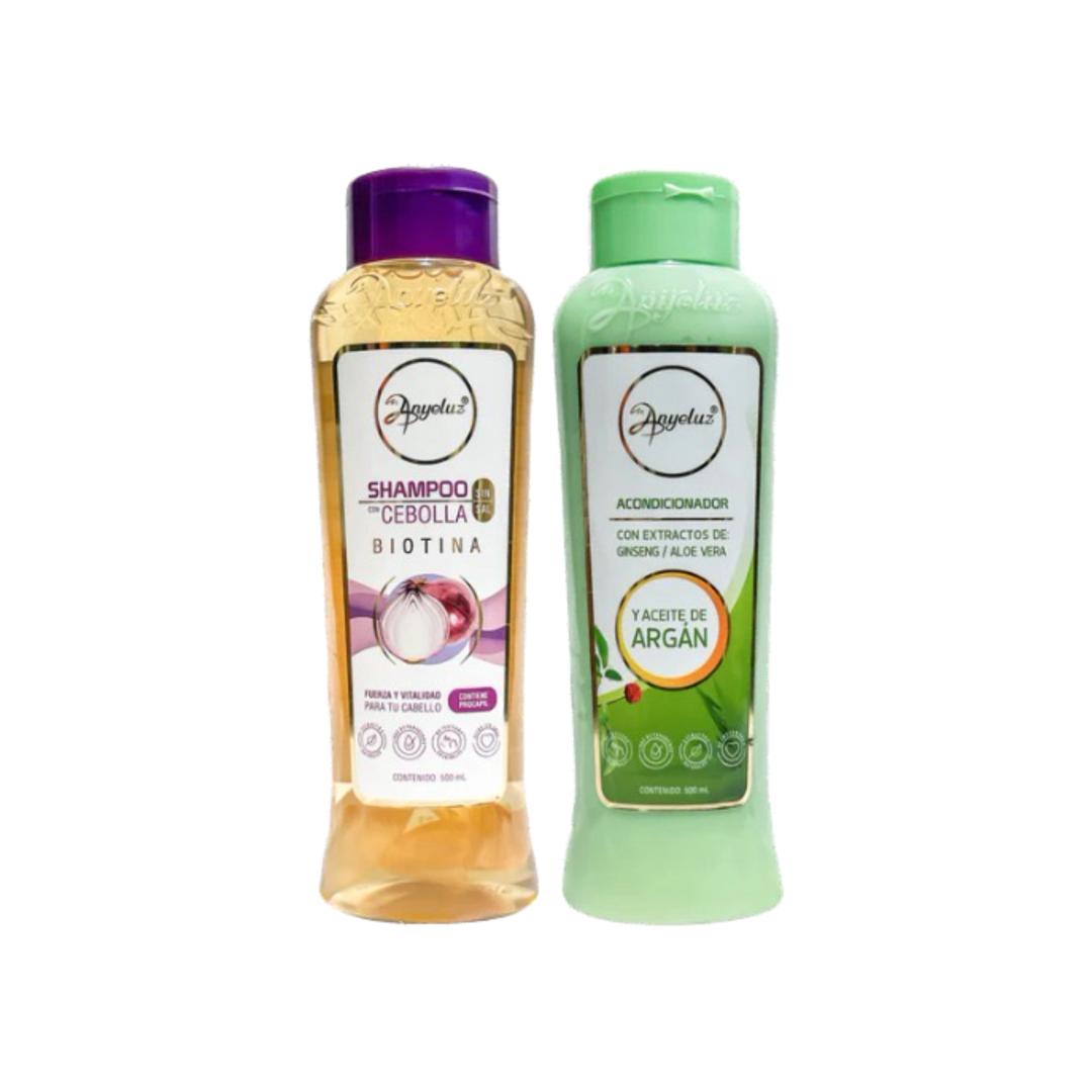 KIT DUO SHAMPOO CON CEBOLLA Y ACONDICIONADOR